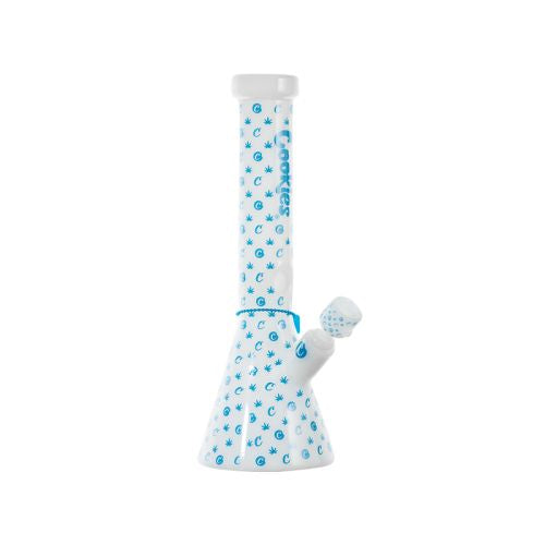 Cookies Cookie V Beaker Water Pipe White - Ohm City Vapes