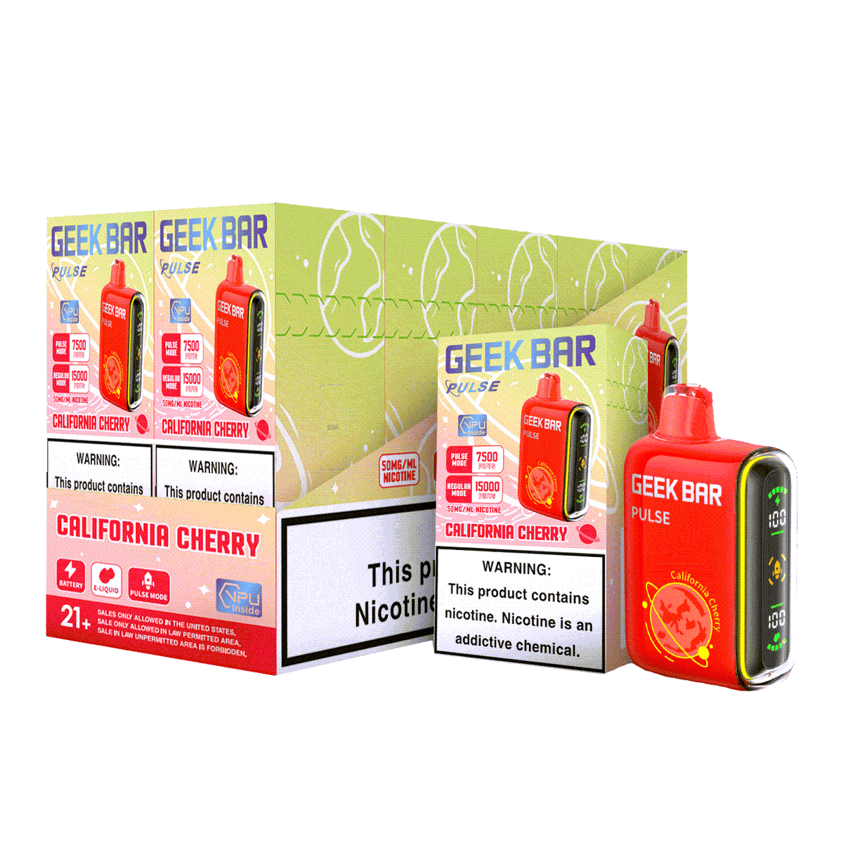 Geek Bar Pulse 15000 Puffs Disposable Vape Device - 3PK Geek Bar Pulse 15000 Puffs Disposable Vape Device - 3PK