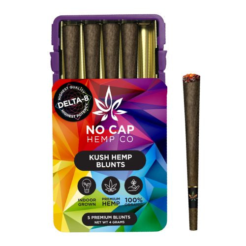 No Cap Hemp Co Delta 8 THC Blunt Tin - 5PK | Ohm City Vapes