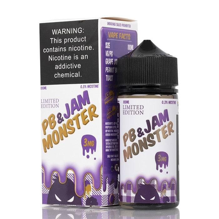 elf bar vape uk PB & Jam Monster Salt Grape eJuice main image 0