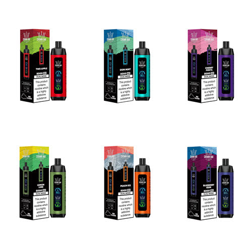 Crown Bar 8000 Puffs Disposable Vape Device - 3PK Crown Bar 8000 Puffs Disposable Vape Device - 3PK