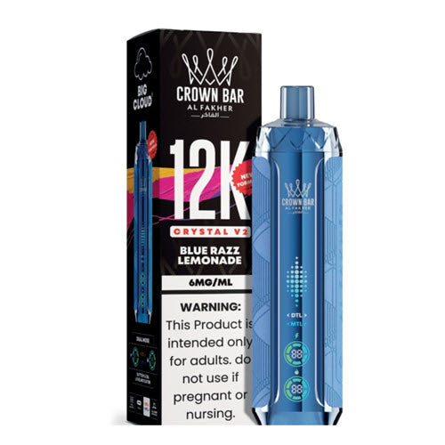 Crown Bar 12K Crystal V2 Disposable Vape Device - 10PK Crown Bar 12K Crystal V2 Disposable Vape Device - 10PK