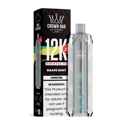 Crown Bar 12K Crystal V2 Disposable Vape Device - 10PK Crown Bar 12K Crystal V2 Disposable Vape Device - 10PK