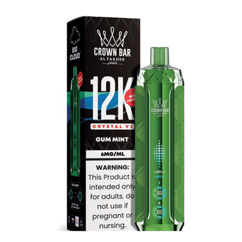 Crown Bar 12K Crystal V2 Disposable Vape Device - 10PK Crown Bar 12K Crystal V2 Disposable Vape Device - 10PK
