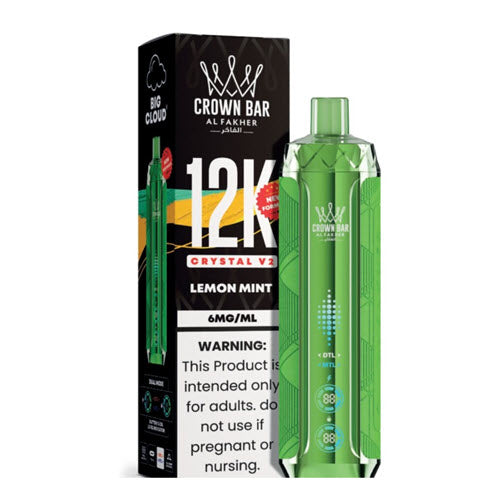 Crown Bar 12K Crystal V2 Disposable Vape Device - 10PK Crown Bar 12K Crystal V2 Disposable Vape Device - 10PK