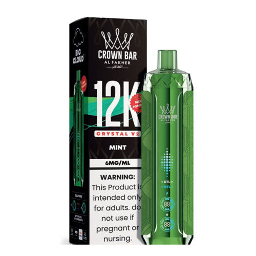 Crown Bar 12K Crystal V2 Disposable Vape Device - 10PK Crown Bar 12K Crystal V2 Disposable Vape Device - 10PK