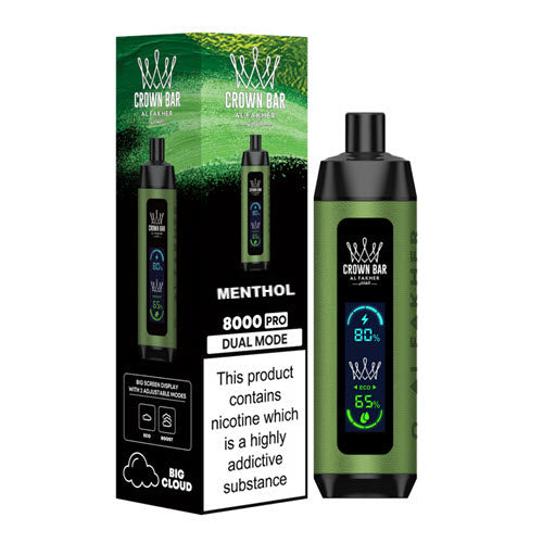 al fakher crown bar 8000 grape mint Al Fakher Crown Bar 8000 Puffs Disposable Vape main image 0