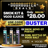 SMOK Novo GT Pod Kit + VGOD Salt 30mL E-Liquid