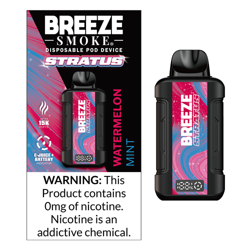 who manufactures breeze vapes Breeze Stratus ZERO 0% Disposable Vape Device