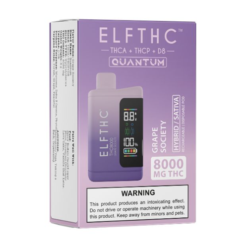 ELF THC Quantum Blend THC8000 Disposable - 1PC ELF THC Quantum Blend THC8000 Disposable - 1PC