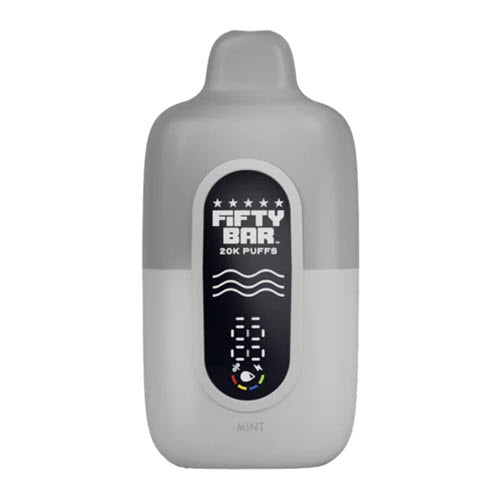 Fifty Bar V2 Silver Series 20K 2% Disposable Vape Device - 10PK