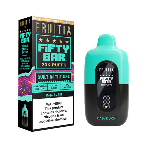 Fifty Bar x Fruitia 20K Disposable Vape Device