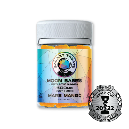 Galaxy Treats Moon Babies Mars Mango Delta 8 Gummies - 500mg - Ohm City Vapes