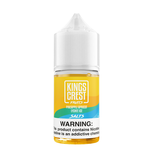 Kings Crest Fruits Pineapple Apricot Lychee Ice Salt 30mL - Ohm City Vapes