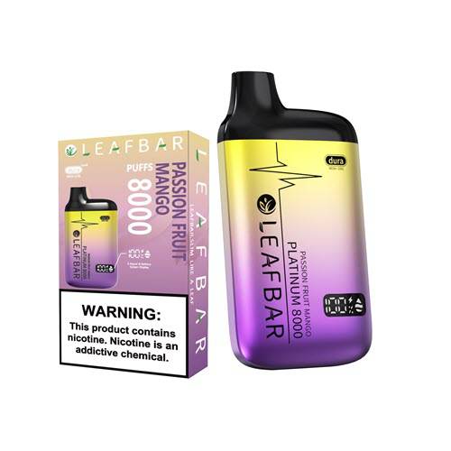 Leaf Bar Platinum 8000 Puffs Disposable Vape Device - 1PC Leaf Bar Platinum 8000 Puffs Disposable Vape Device - 1PC