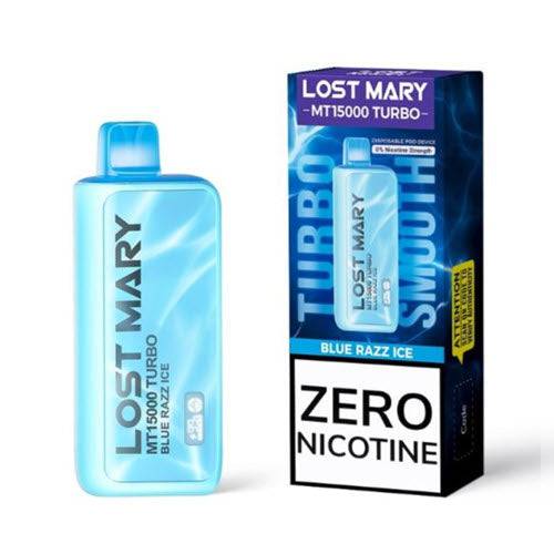 Lost Mary MT15000 Turbo ZERO 0% Disposable Vape Device - 6PK Lost Mary MT15000 Turbo ZERO 0% Disposable Vape Device - 6PK