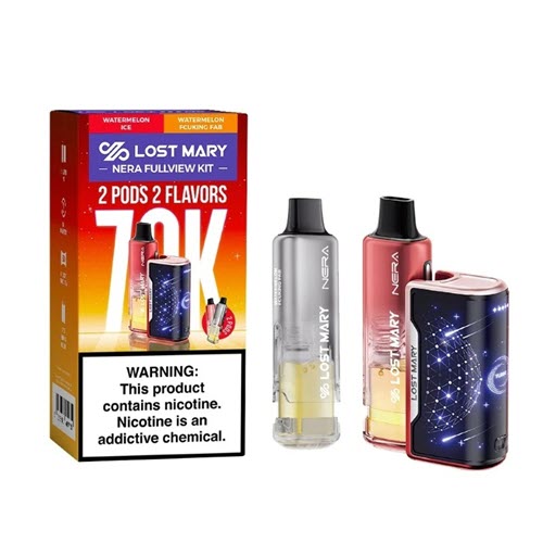 Lost Mary Nera Fullview 70K Disposable Vape Kit - 1PC Lost Mary Nera Fullview 70K Disposable Vape Kit - 1PC
