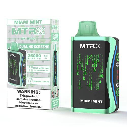 disposable mint vapes MTRX MX25000 Disposable Vape Device