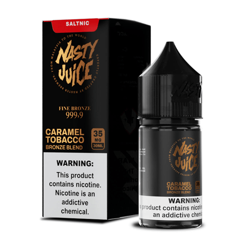 Nasty Salt Bronze Blend Caramel Tobacco 30mL Nasty Salt Bronze Blend Caramel Tobacco 30mL