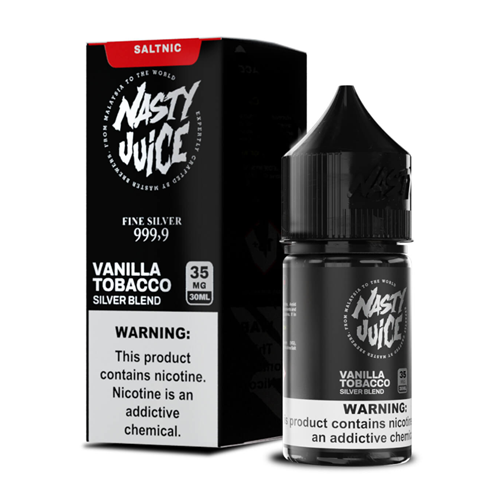 Nasty Salt Silver Blend Vanilla Tobacco 30mL - Ohm City Vapes