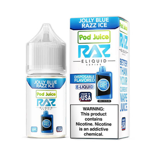 Pod Juice x Raz Jolly Blue Razz Ice Salt 30mL