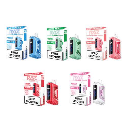Raz TN9000 ZERO 0% Disposable Vape Device - 3PK Raz TN9000 ZERO 0% Disposable Vape Device - 3PK