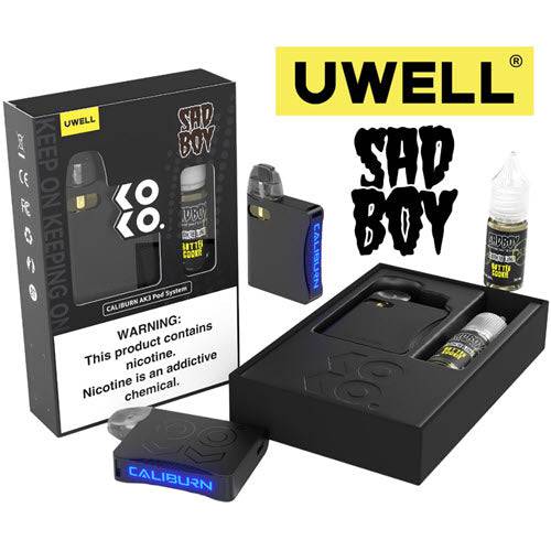 Uwell Caliburn AK3 Pod Kit & Salt 10mL Bundle Uwell Caliburn AK3 Pod Kit & Salt 10mL Bundle