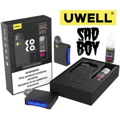 Uwell Caliburn AK3 Pod Kit & Salt 10mL Bundle Uwell Caliburn AK3 Pod Kit & Salt 10mL Bundle