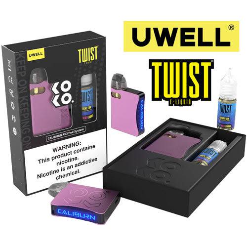 uwell caliburn wrap Uwell Caliburn AK3 Pod Kit & Salt 10mL Bundle