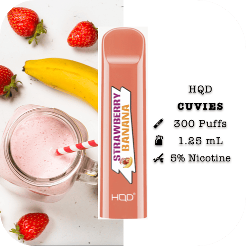 Hqd Cuvie Plus Mexican Mango HQD 6CT CUVIE PLUS STRAWBERRY BANANA
