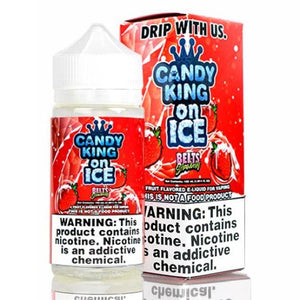 Candy King on Ice Strawberry Belts 100mL - Ohm City Vapes