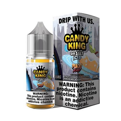 Candy King on Salt Iced Peachy Rings 30mL - Ohm City Vapes