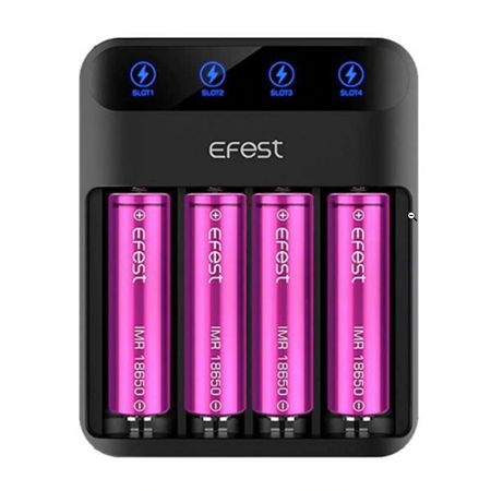 Efest LUSH Q4 Battery Charger - Ohm City Vapes