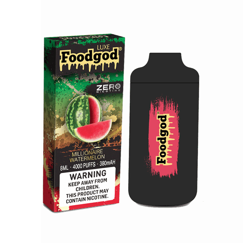 Foodgod ZERO 0% Luxe Disposable Vape Device - 1PC Foodgod ZERO 0% Luxe Disposable Vape Device - 1PC
