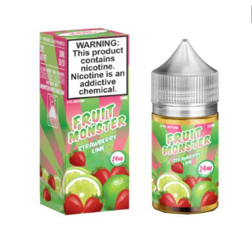 fruit monster vape juice salt nic Fruit Monster Strawberry Lime Salt 30mL