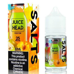Juice Head Salts Peach Pear 30mL - Ohm City Vapes