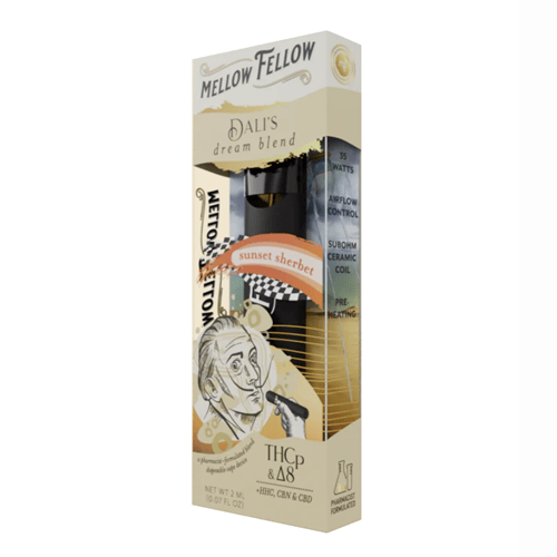 Mellow Fellow Dali's Dream Blend Sunset Sherbet HHC, D8, CBD, CBN, THC Mellow Fellow Dali's Dream Blend Sunset Sherbet HHC, D8, CBD, CBN, THC