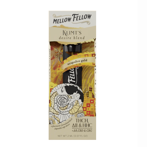 Mellow Fellow Klimt's Desire Blend Acapulco Gold THCh, D11, HHC, D8, C Mellow Fellow Klimt's Desire Blend Acapulco Gold THCh, D11, HHC, D8, C