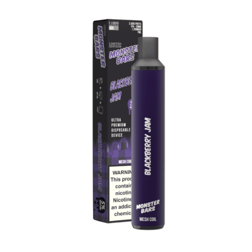 Monster Bars Disposable Vape Device by Jam Monster - 1PC Monster Bars Disposable Vape Device by Jam Monster - 1PC
