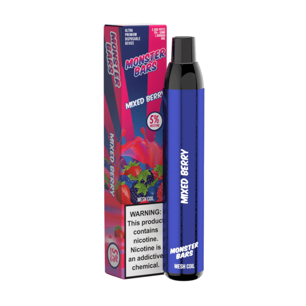 Monster Bars Disposable Vape Device by Jam Monster - 1PC Monster Bars Disposable Vape Device by Jam Monster - 1PC