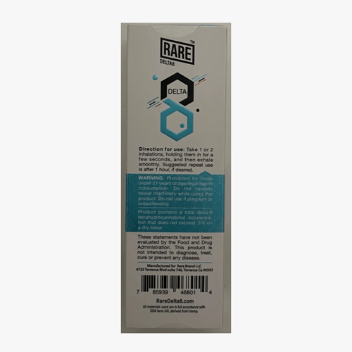Rare Delta 8 THC Disposable Vape Device 1g - 1PC Rare Delta 8 THC Disposable Vape Device 1g - 1PC