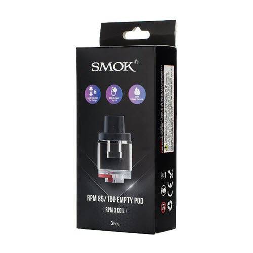 SMOK RPM 85 EMPTY Replacement Pod Cartridge - 3PK SMOK RPM 85 EMPTY Replacement Pod Cartridge - 3PK