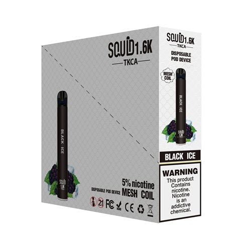 Squid 1.6K Disposable Vape Device - 3PK - Ohm City Vapes