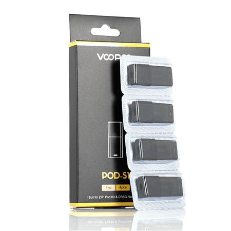 VooPoo Drag Nano S1 Replacement Pod Cartridge - 4PK VooPoo Drag Nano S1 Replacement Pod Cartridge - 4PK