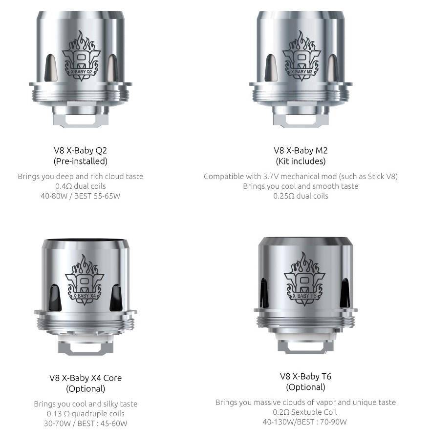 smok stick v8 coils SMOK TFV8 X-Baby Replacement Coils